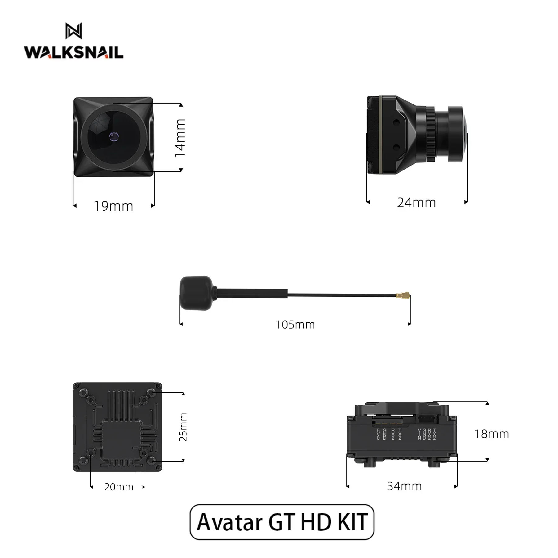 Walksnail Avatar GT HD KIT 2W  - Drone Kit With Camera reseña y precio