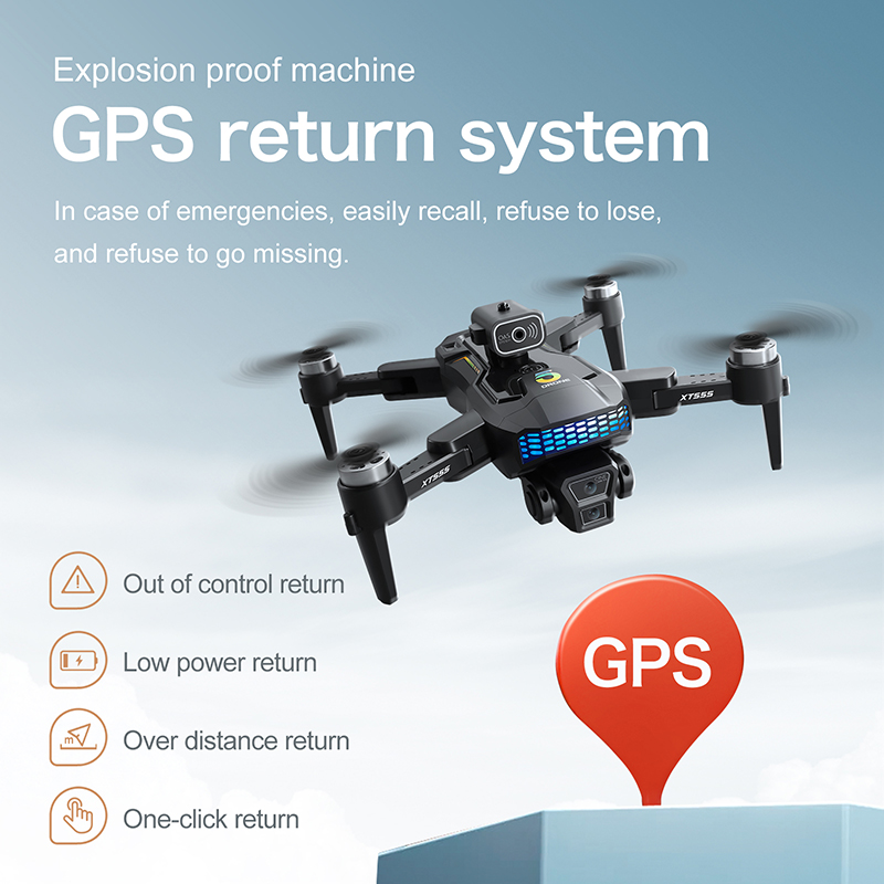 Nuevo Dron RC XT555 con GPS, C - Drone Kit With Camera reseña y precio